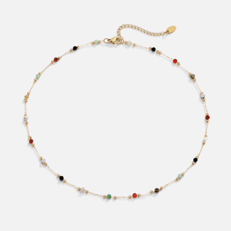 Minimalistische Collier mit Stein