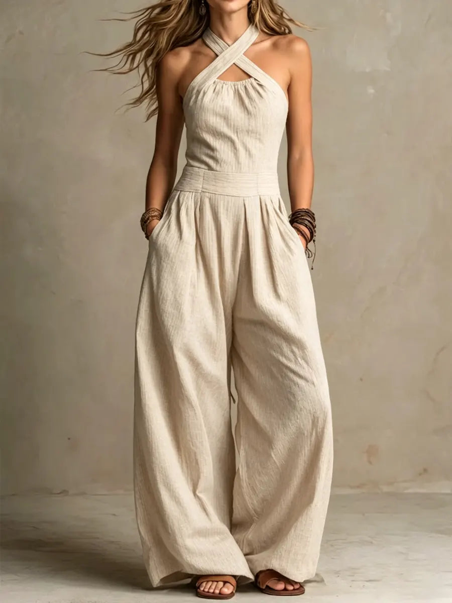 ARIANA | MONO ELEGANTE CON ESCOTE CRUZADO