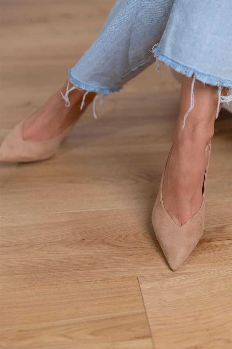 Carina | Slingback Pumps in Nude
